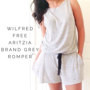 Breezy gray romper - perfect for lounging!